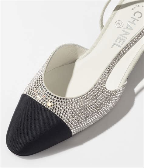 chanel rhinestone slingback|chanel slingbacks.